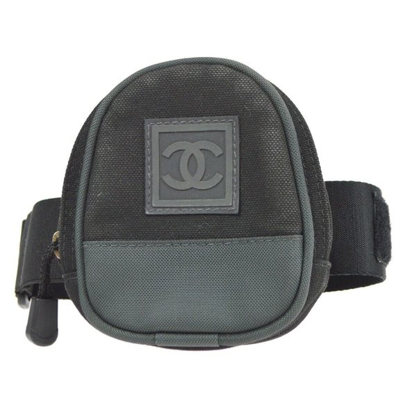 Authenticity Guaranteed Chanel Sport Line Leg Bag Black - Picture 1 of 10